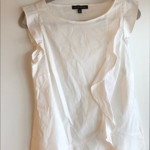 White hemp muscle tee